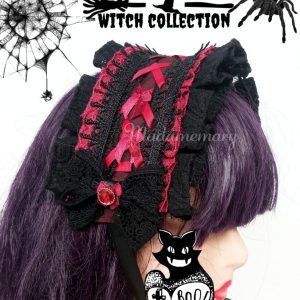 Headdress – Witch Series – Merah Hitam