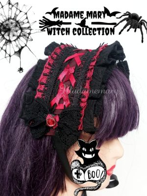 Headdress – Witch Series – Merah Hitam