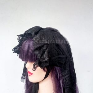 Headdress – Lace Black