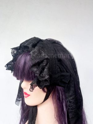 Headdress – Lace Black
