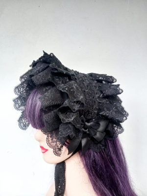 Bonet – Ruffle – Black